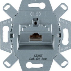 Zásuvka datová, RJ 45, FTP, Cat.6A iso / Class E, modul přístroje HAGER WDF41076