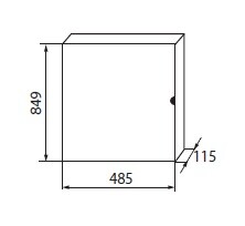 Kovový rozváděč multim KP-DB-I-MF-518M KANLUX 46438