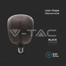 LED Bulb 4W E27 Filament Vase Shape Black VT-2264, V-TAC SKU8056