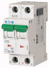 Jistič PL7-C6/2-DC-DC, char. C, 2-pólový, 10kA, 6A EATON 264899