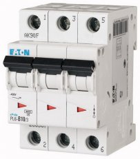 Jistič Eaton PL6-B10/3 (6kA) 10A 3-pólový 286587