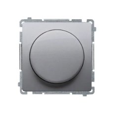 Otočný stmívač pro stmívatelné LED 230VAC, 2-250W, stříbrná matná metalizované
