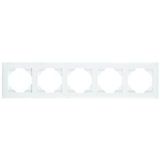 5-rámeček, AQUARELLA (metalic plast) 90950 TGE ledová ELKO EP 5603011068691