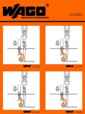 Manipulační nálepka, pro řadové svorky s připojením CAGE CLAMP COMPACT, Řada 870
