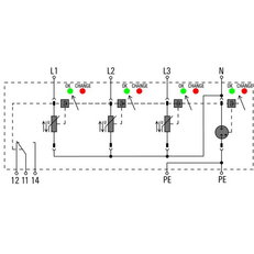 Přepěťová ochrana VPU AC II 3+1 R 300/50 WEIDMÜLLER 2591090000