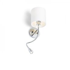 VERSINA se stínidlem bílá chrom 230V E27 LED 28+3W 25° 3000K RENDL R12955
