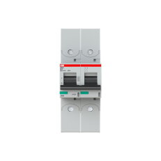 S802S-D63-R jistič 2p char. D 63A pro kabelové oko 50kA ABB 2CCS862002R0631