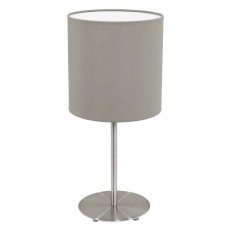 Stolní svítidlo PASTERI 1xE27 matný nikl/šedohnědá 60W IP20 EGLO 31595