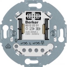 Spínací modul 2-násobný elektronický 2x300/54W pro kulaté serie BERKER 85122201