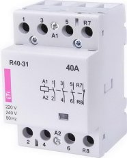 Modulární stykač R 40-31 230V 4p 3M 3xNO+1xNC,40A 230VAC ETI 002463420