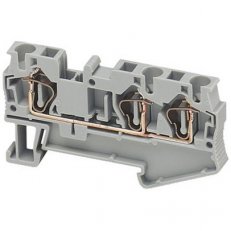Pružinová svorka, 3 body, 4mm2, modrá (obj. mn. 50ks) SCHNEIDER NSYTRR43BL