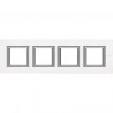 Legrand HA4802M4HVBB BTAX Rámeček2+2+2+2 HOR.SKLO BÍLÉ