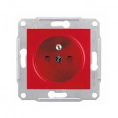 Sedna Zásuvka 2P+PE 230V 16A, clonky, Red SCHNEIDER SDN2800441