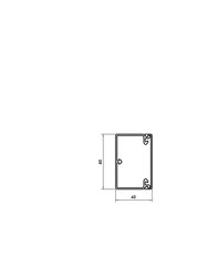 OBO WDK40060CW Nástěnný a stropní kanál s děrováním dna 40x60x2000 krémová bílá