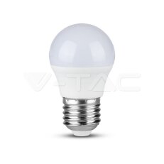 LED žárovka V-TAC 5.5W E27 G45 Plastic Warm White VT-246