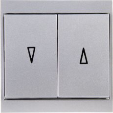THAYA STŘÍBRNÁ - žaluziový vypínač žaluziový KOPP 621520088