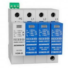 Svodič přepětí Vartec 3+1 TT třída II (C) 255V In 20kA + H SCHRACK IS111311--