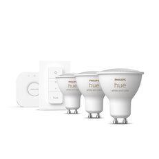 Philips Hue White and Color ambiance GU10 sada (3x LED žárovka+bridge+ovladač)