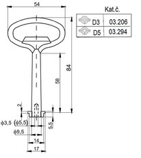 Lidokov 03.206 Klíč RT