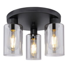 Stropní svítidlo HADERA černá 3xE27, max. 60W 230V GLOBO 15465-3D