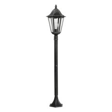 Stojací svítidlo NAVEDO H-1200 černá/stříbrná patina 60W IP44 EGLO 93463