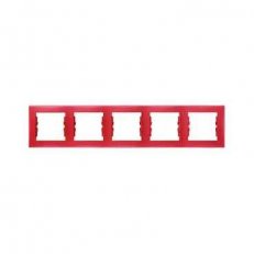 Sedna Rámeček pětinásobný, Red SCHNEIDER SDN5800941