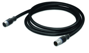 Kabel pro senzor/akční člen, Zásuvka M12A,  přímá, Zástrčka M12A,  přímá 3pól.