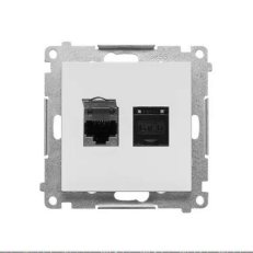 T62.01/114 Zásuvka datová 2 násobná RJ45