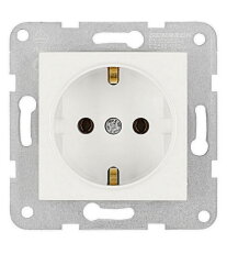 Zásuvka SCHUKO, šroubové svorky, bílá SCHRACK EV101202--