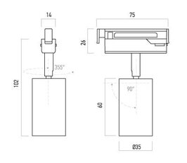 XMICRO ADJ. MICRO PROJECTOR 8W 24V DC 30