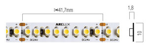 XRIBO IP20 1m LEDS STRIP 18W/m 192LED/m