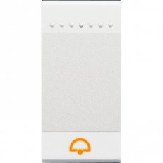 BTICINO LIVINGLIGHT KRYTKA SPÍNAČ ZVON.1MODULOVÁ.BÍLÁ N4915DN