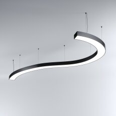LED Svítidlo MI-SNAKE-01, 109W, 3000K, bez trafa, 24VDC, IP20, černá, 4000K