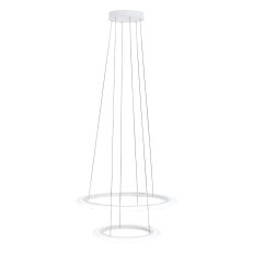 Závěsné svítidlo PENAFORTE LED d590 2 RINGE bílá 50W IP20 EGLO 39273