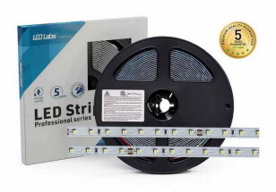 LED STRIP 64LED/6,5W/m IP20 CW 24V 5m (*