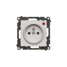 Zásuvka silová 1 násobná typ E (přístroj