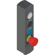 Ovládací jednotka BN 4 prvky (konfigurace A15) 1NO, Konektor M12,12 pólů, IP65