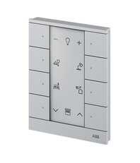 Ovládací prvek Tenton ABB KNX 8nás, hliníková stříbrná 2CKA006220A0856