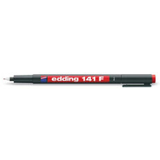 Permanentní pero s kulatým hrotem 0,6mm/barva rudá EDDING 141 F rudá