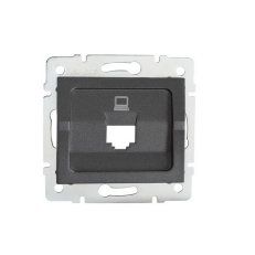 Adaptér datové zásuvky LOGI 1xRJ45 25929 Kanlux grafit