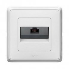 CARIVA BÍLÁ ZÁSUVKA 1XRJ45 UTP CAT.6 LEGRAND 773841