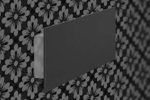 ROMA BLACK SingleB 450x120x37mm 7W/4000K Mivvy Lighting ROM4512HELS7W4K5B