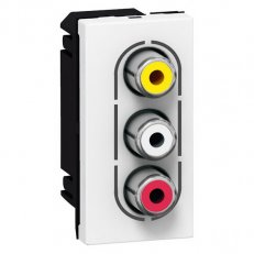 MOSAIC ZÁSUVKA AUDIO/VIDEO 3 RCA LEGRAND 078754