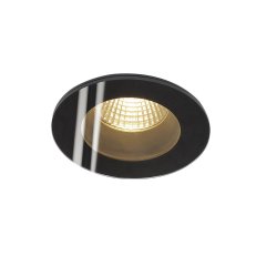 PATTA-F vestavné svítidlo LED 3000K kulaté černé 38° vč. ovladače SLV 114440