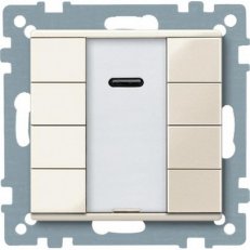 KNX tlač. panel 4-násobný plus + IČ přijímač White System M SCHNEIDER MTN617544