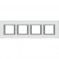 Legrand HA4802M4HVKA BTAX Rámeček2+2+2+2 HOR.SKLO KŘIŠ