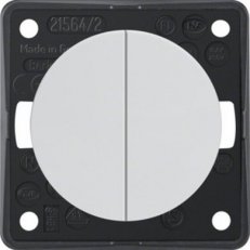 Kolébkový vypínač, řazení 5, 16 AX, 250VAC, Integro Flow/Pure, bílá, lesk
