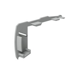 Záslepka KLUŚ STEP-L pro AL profil, šedá /24114/ ALUMIA C28007C02