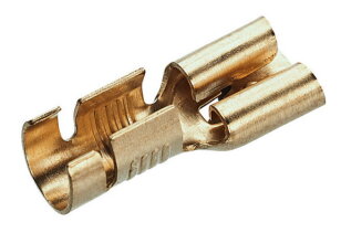 Neizolovaný mosazný konektor 4-6/6,3x0,8 mm (100 ks) CIMCO 181214