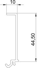 OBO GK-TW70 Přepážka PVC 70x2000mm, Polyvinylchlorid, PVC